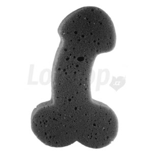 Sprchová houba penis černá