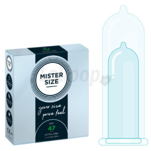 Mister Size thin 47 mm kondomy tenké - 3 ks