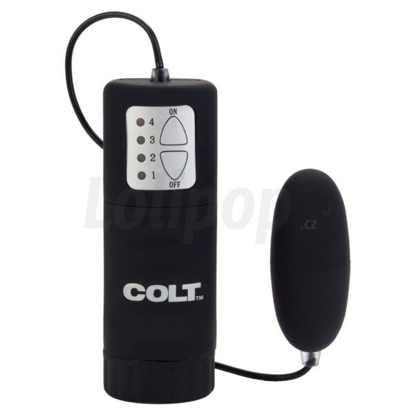 Colt vodotěsné vibrační vajíčko na dálkové ovládání černé
