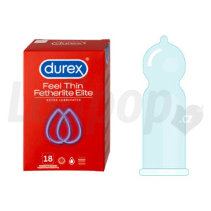 Durex Feel Thin Extra lubrikované kondomy 18 ks