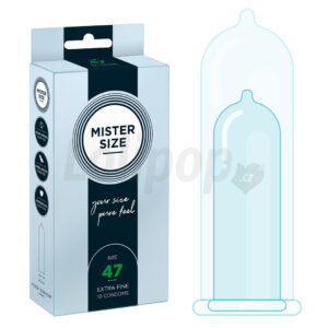 Mister Size thin 47 mm kondomy tenké - 10 ks