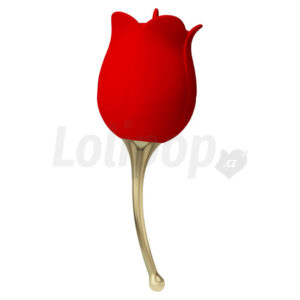 Rose Lover orální stimulátor s vibrátorem ve tvaru růže