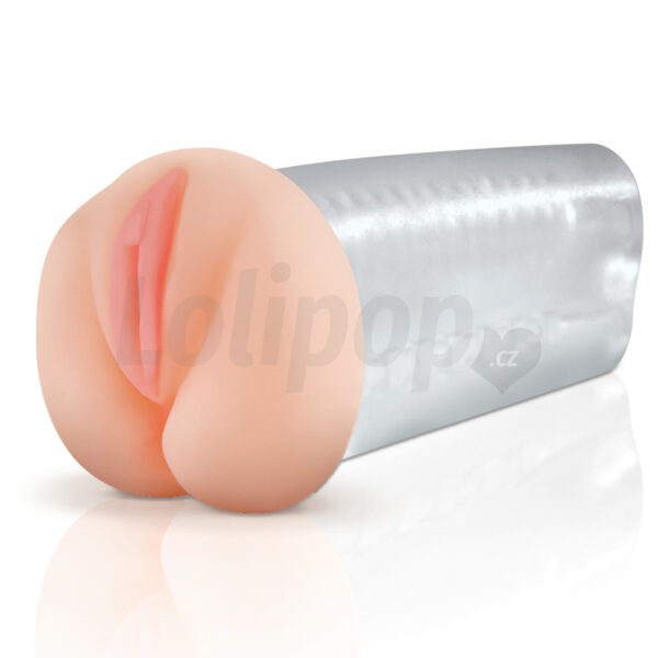 Deluxe See-Thru Stroker průhledná vagina a zadeček