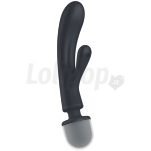 Satisfyer Triple Lover Hybrid hlavice a vibrátor na klitoris černý