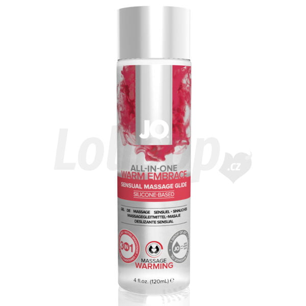 JO All in One masážní lubrikační olej 120 ml &amp;#45; hřejivý