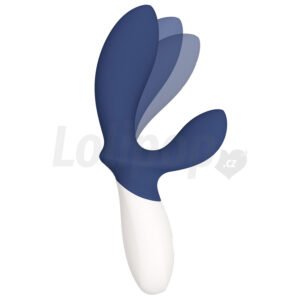 Lelo Loki Wave 2 vibrátor na prostatu se stimulátorem perinea modrý