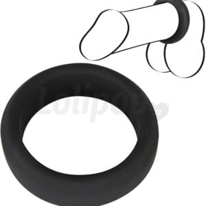 Silikonový erekční kroužek na penis Black Velvets 3