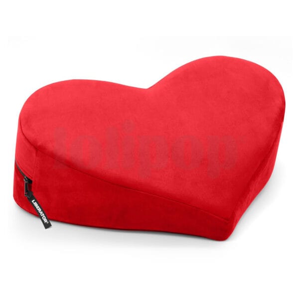 Liberator Heart Wedge Merlot &amp;#45; Erotická podložka pro milování ve tvaru srdce Červená