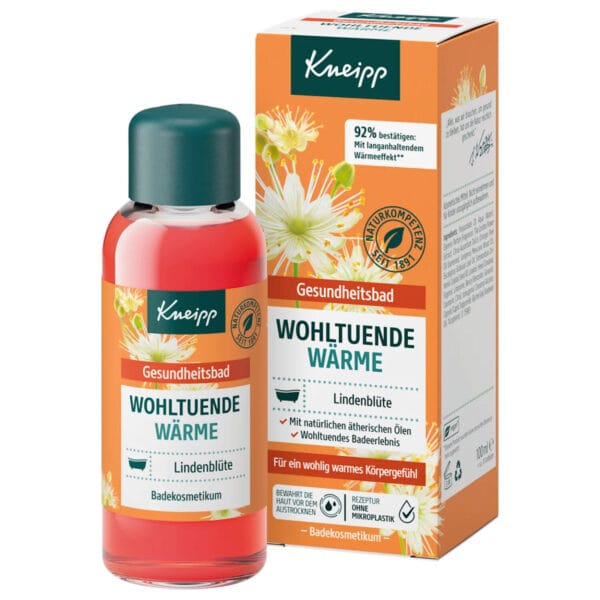 Kneipp hřejivý olej do koupele s vůní lipového květu 100 ml
