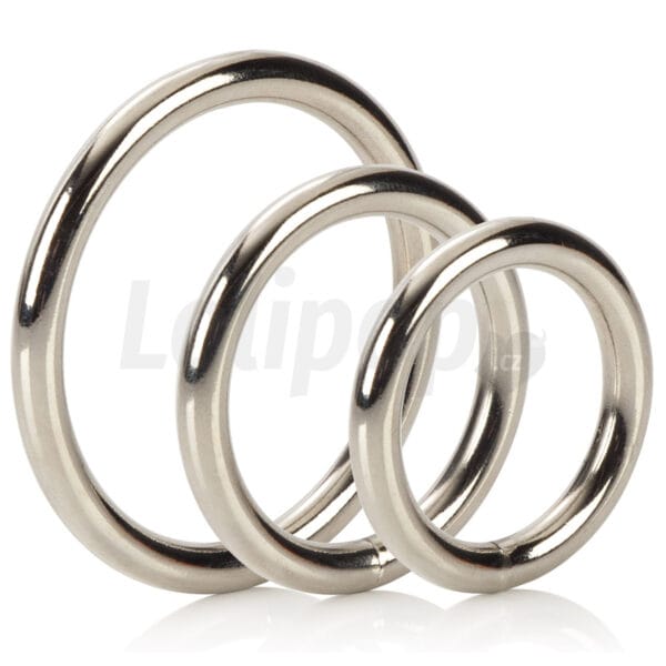 Silver Ring set kovových kroužků 3 ks