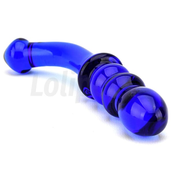 Spectrum Ribbed Dildo skleněné dildo na bod G