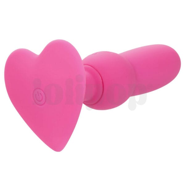 Vibrating Beaded Probe nabíjecí kolík se srdíčkem růžový