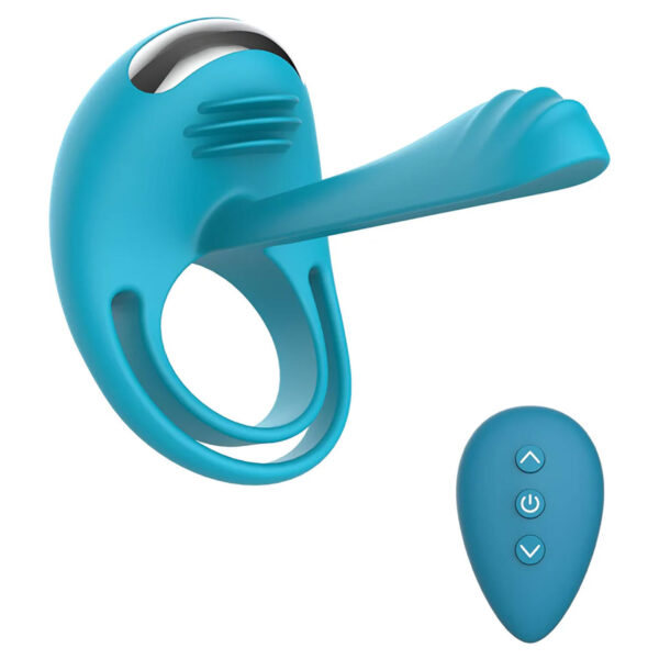 Toyjoy Passionate Joy Stick C&amp;#45;Ring Remote párový vibrátor s erekčním kroužkem