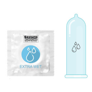 Secura Extra Wet extra lubrikované kondomy 1 ks