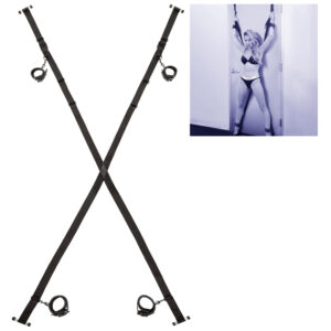 CalExotics Nocturnal Sex Over The Door Cross pouta na dveře ve tvaru X