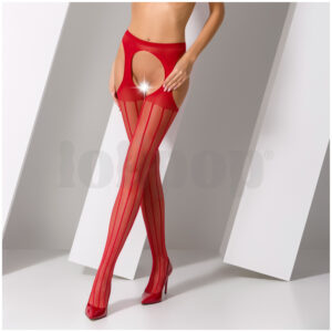 Červené stocking punčochy S018