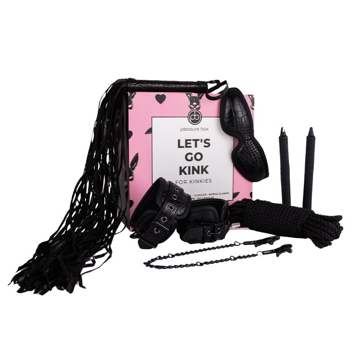 Dárková sada BDSM Dream Toys Pleasure Box LET’S GO KINK černá