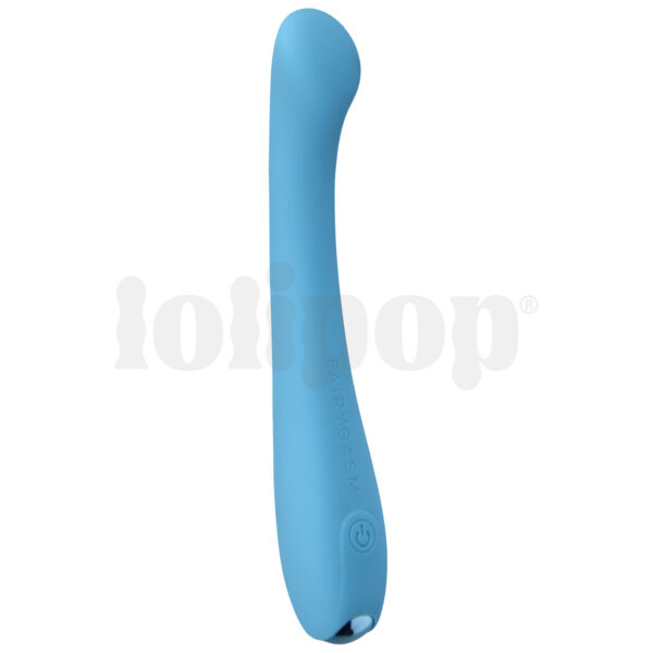 FairyGasm MerryWand dobíjecí úzký vibrátor na bod G modrý
