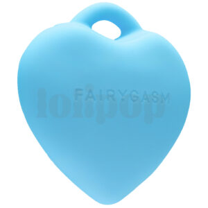 FairyGasm PleasureStone vibrační stimulátor ve tvaru srdce modrý