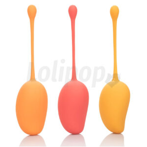 Kegel tréninková sada Venušiných kuliček pro začátečnice 3 ks - mango