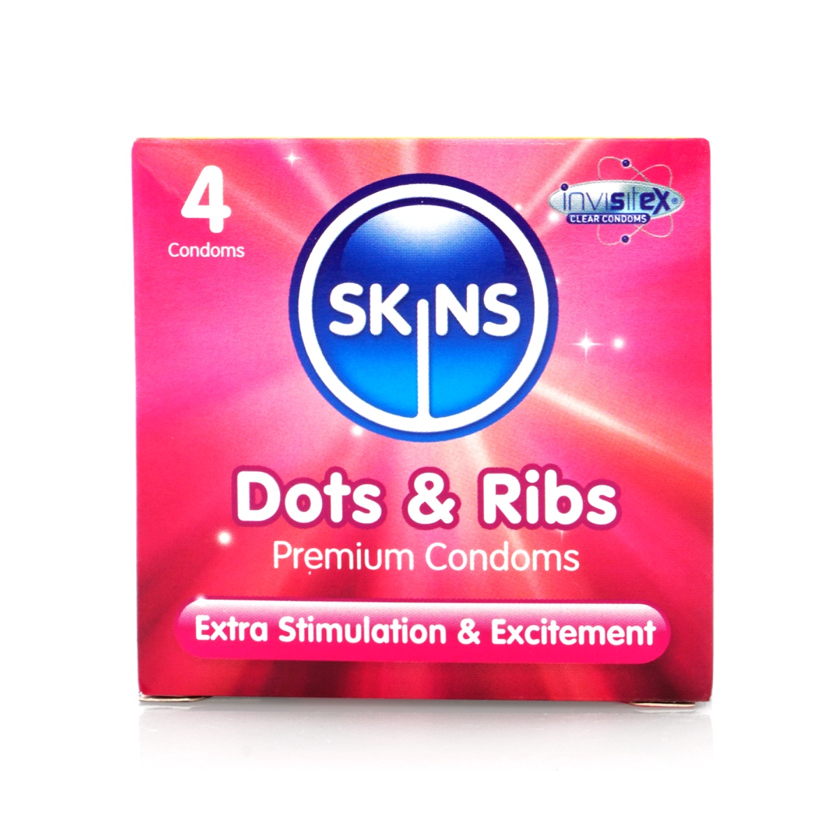 Kondom Skins Dots & Ribs 4 ks