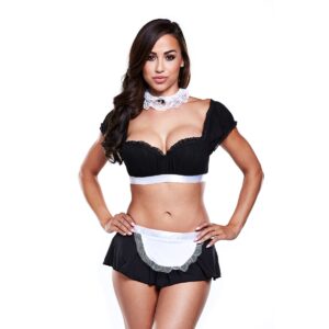 Kostým Baci Lingerie MAID SET bílo-černý S-L