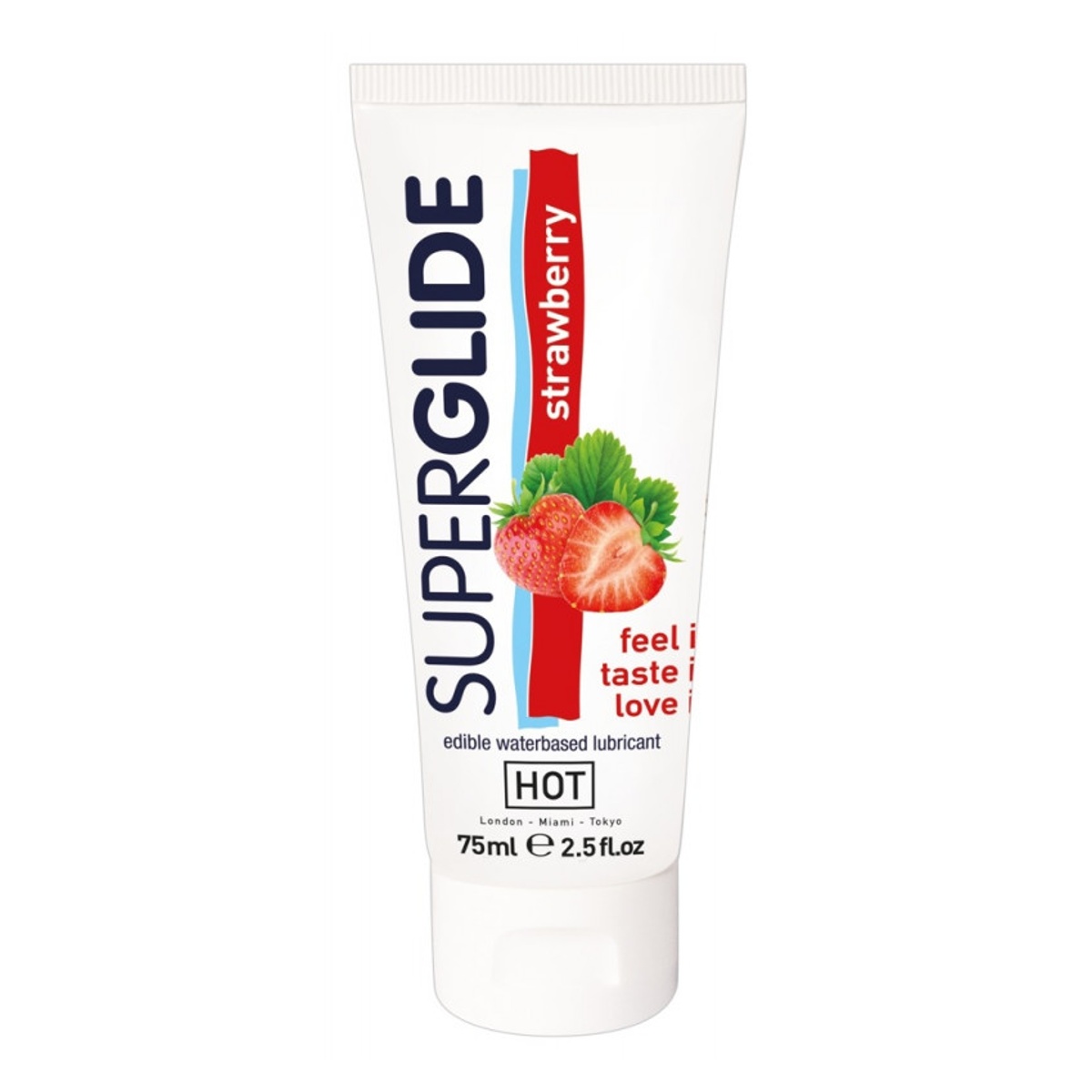 Lubrikační gel HOT SUPERGLIDE strawberry 75 ml