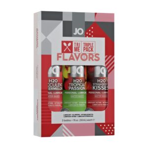 Lubrikační gely System JO H2O Tri Me Flavors Triple Pack 3x30 ml