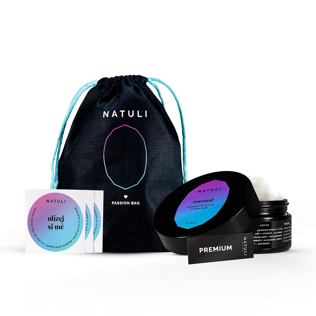 Lubrikační krém NATULI PREMIUM Coconal Gift 200 ml