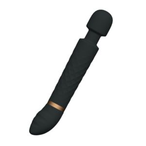 Masážní hlavice a vibrátor 2v1 MELO M1220 černý