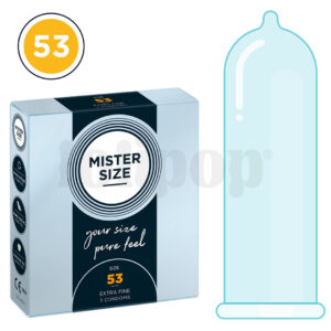 Mister Size thin 53 mm kondomy tenké &amp;#45; 3 ks