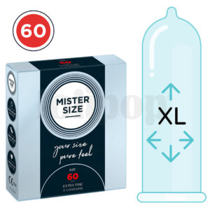 Mister Size thin 60 mm kondomy tenké &amp;#45; 3 ks
