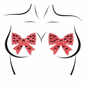 Nálepky Leg Avenue Rhinestone červené