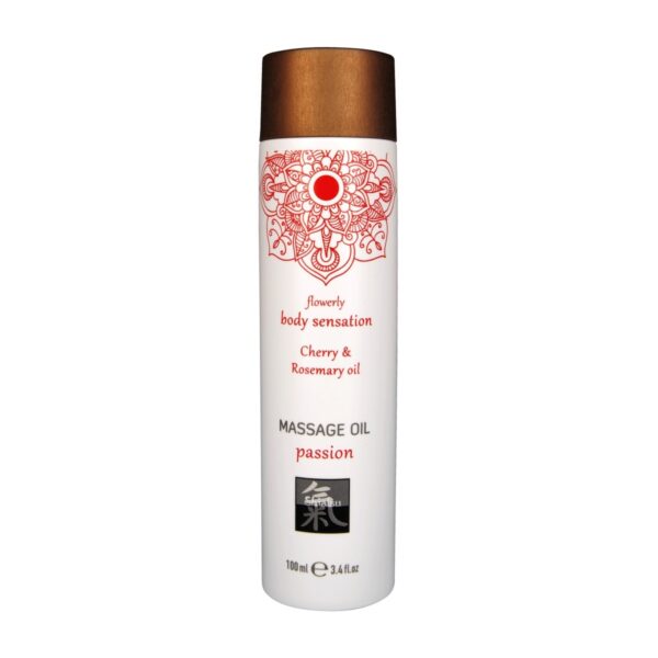 Olej masážní HOT Shiatsu passion Cherry & Rosemary oil 100 ml
