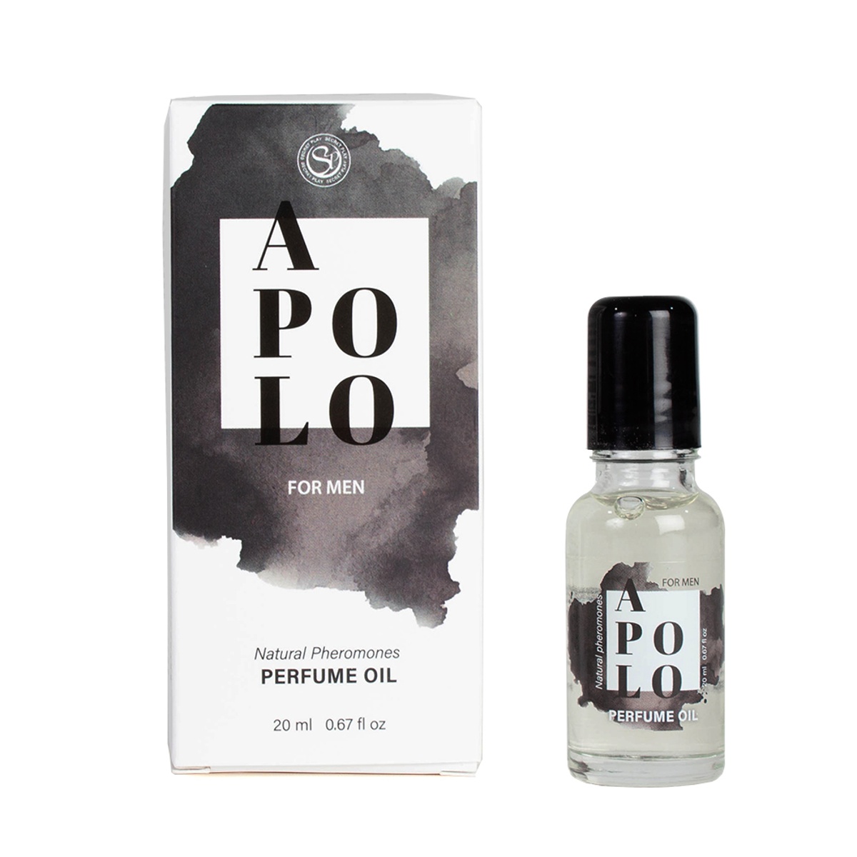 Olejový parfém SECRET PLAY APOLO Natural Pheromones pro muže 20 ml