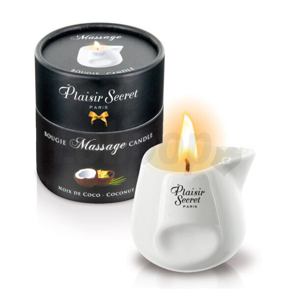 Plaisir Secret masážní svíčka Coconut