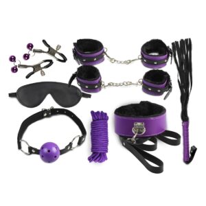 Sada SECRET PLAY Secret Bondage 8 PIECES SET purple