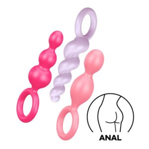 Sada análních kolíků SATISFYER BOOTY CALL 3 ks barevné