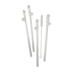 Sada skleněných brček Glass Drinking Straw Willy