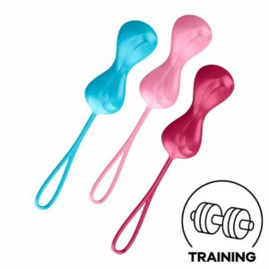 Sada venušiných kuliček SATISFYER POWER BALLS DOUBLE barevná