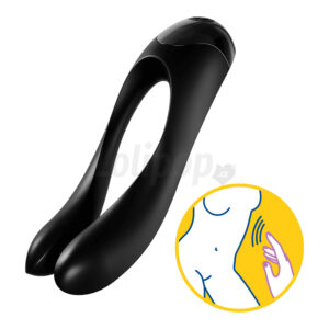 Satisfyer Candy Cane Finger černý