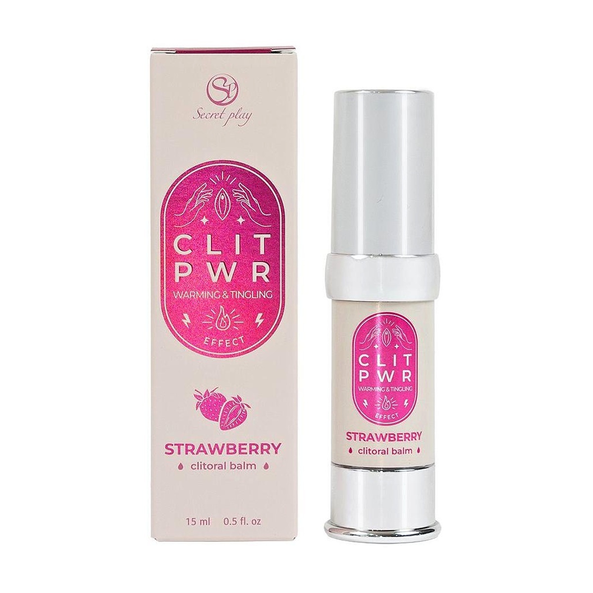 Secret Play Clit PWR Warming & Tingling Clitoral Balm Strawberry 15 ml