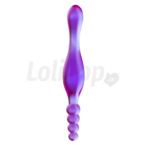 Seven Creations Smoothy Prober Clear Lavender &amp;#45; Dildo dvojité Unisex 20cm