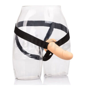 Silikonový strap&amp;#45;on postroj s dutinou na penis