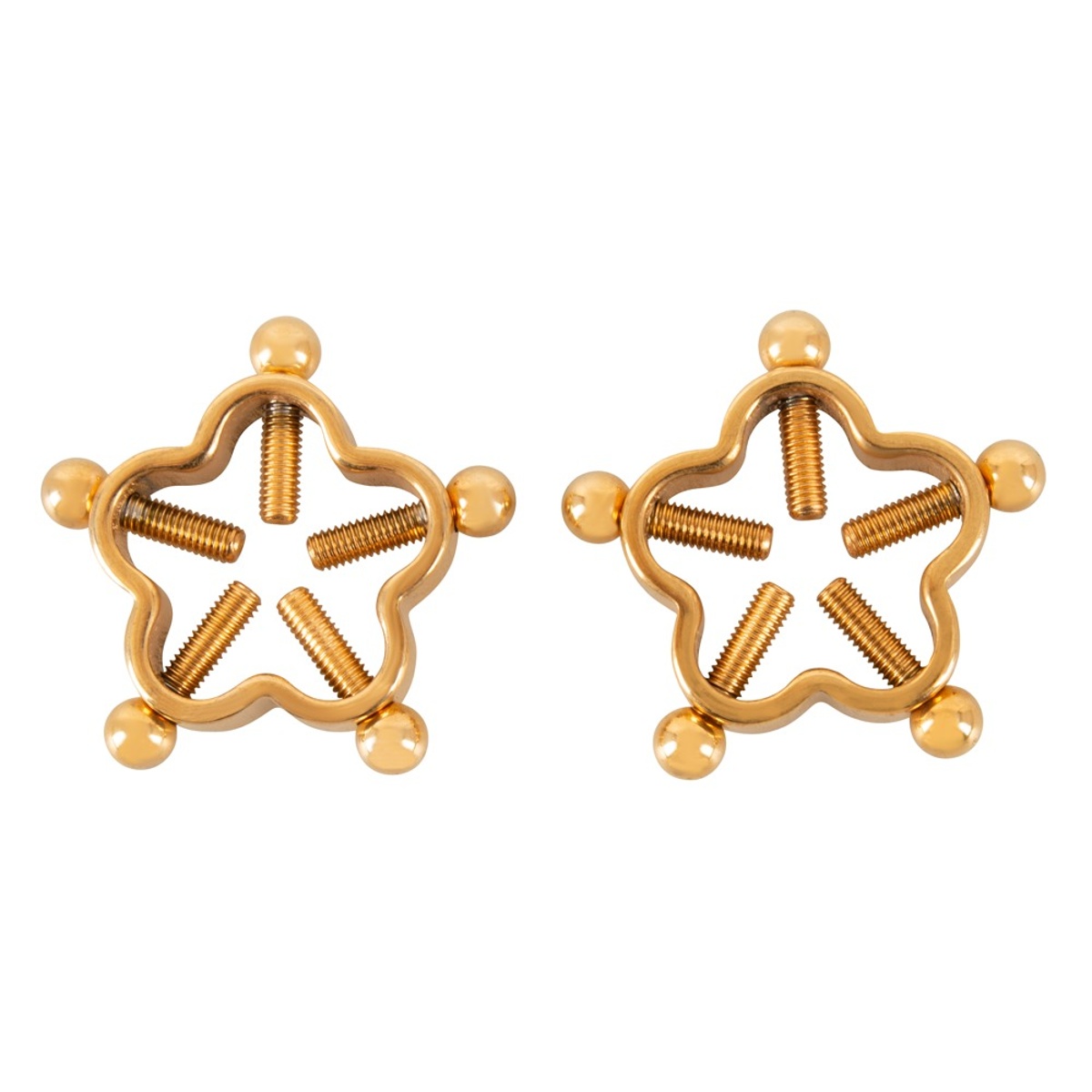 Skřipce na bradavky BAD KITTY ocelové zlaté