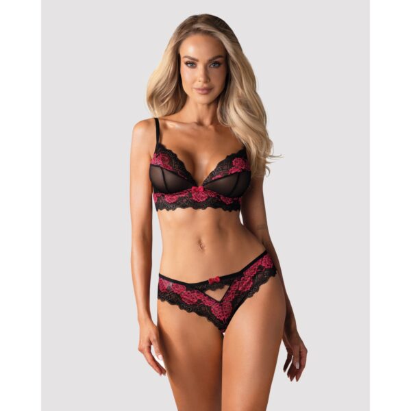 Souprava Obsessive TULIA fialová L-XL