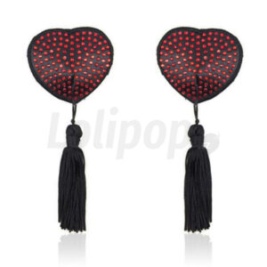 Šperky na bradavky červené srdíčka