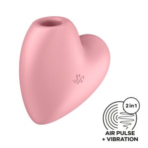 Stimulátor klitorisu SATISFYER CUTIE HEART růžový