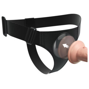 Strap&amp;#45;on Dock Bobby postroj s přísavnou plochou na přichycení dilda