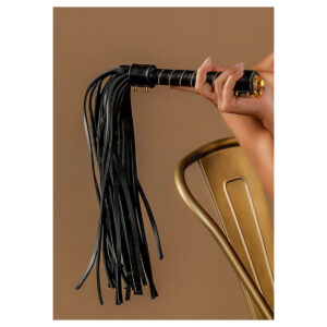 Taboom Vogue Studded bič černo-zlatý